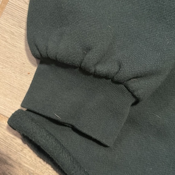 Madewell forest green pullover oversized mock neck sweatshirt - Picture 3 of 4
